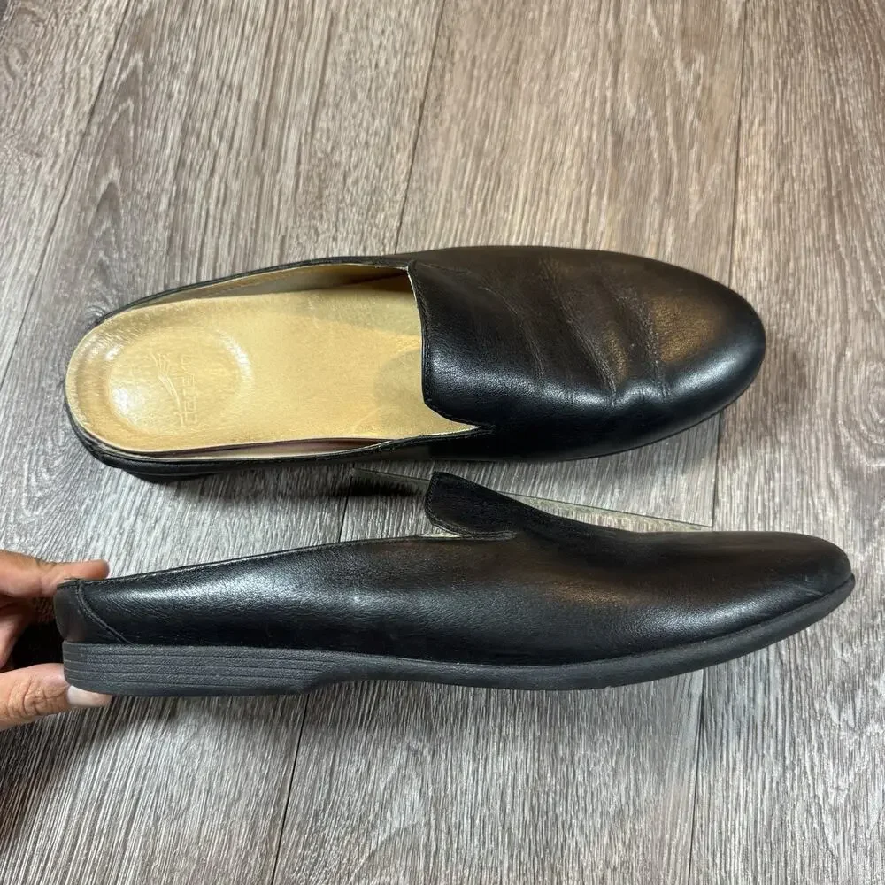 Dansko Lexie Mule Womens 40 Black Leather Slip On Comfort 9.5-10 - Picture 6 of 16